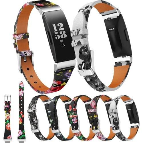 Luxury Genuine Leather Watch Band For Fitbit Inspire / Inspire HR Smart Watch Replacement Strap For Fitbit Inspire HR Wristband