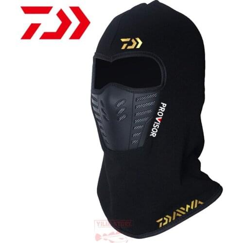 DAIWA Fishing Mask Winter Men Multifunctional Outdoor Warm and Windproof Cycling Headgear Plus Velvet Protection Bib Fishing Hat