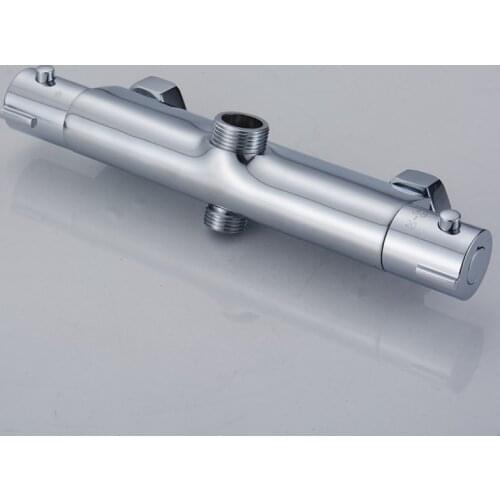 Twin Outlet Thermostatic Shower Faucets Bathroom Thermostatic Mixer Tap Hot And Cold Bathroom Mixer Mixing Valve Bathtub Faucet