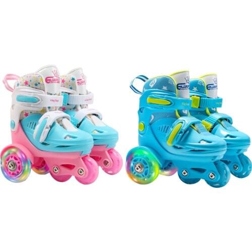 Comfortable Soft Safity Breathable Durable Adjustable High Quality Roller Skates Elastic PU Inline Rollers For Kids 2-8