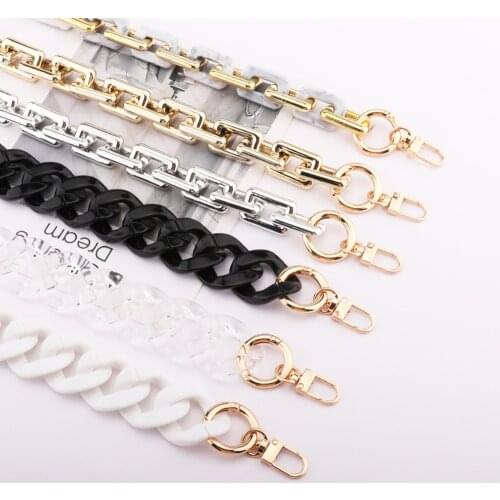 Ladies Shoulder Bag Bag Thick Chain Accessories Bag Accessories Chain Acrylic Resin Chain Alternative Accessories