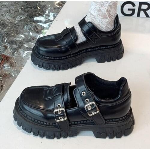 New 2021 Women Mary Janes Lolita Style Fashion Spring Autumn Female Round Toe Platform Shoes Ladies Oxfords Shoes For Woman