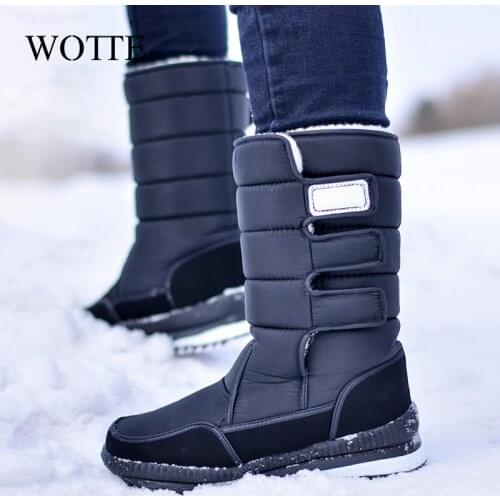 Snow Boots Women Winter Outdoor Non-slip Wool Warm Cotton Shoes Camouflage Waterproof e Big Size 39-47 Cold-proof Boots обувь