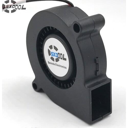 SXDOOL 2 pcs DC Blower 5015 5cm 50mm 24V 0.04A 3300 RPM 2pin DC Blower Fan Inverter Fan Cooling Fan