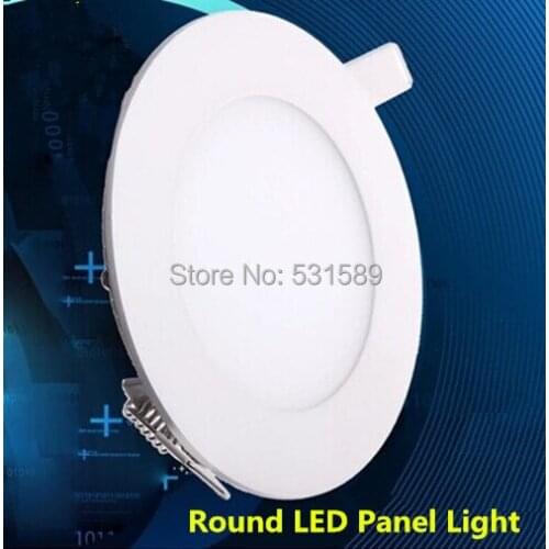 30PCS Slim LED Panel Light3W/4W/6W/9W/12W/18W Round LED Ceiling Light Recessed Kitchen Bathroom 110v 220v