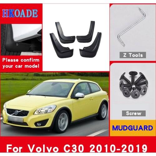 Car Fender Mud Flaps For Volvo C30 2010-2019 Mudguards Splash Guards Fender Mudflaps Car Fender Accessories Car Fender