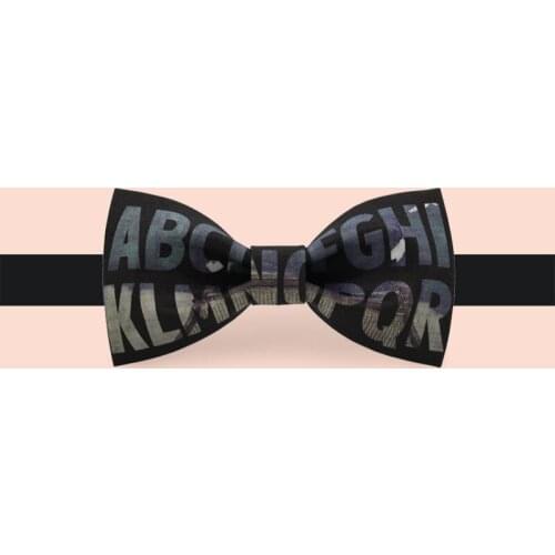 Free shipping new mens male printed groom groomsman presided banquet wedding Bow tie Bow tie formal dress bow tie letter