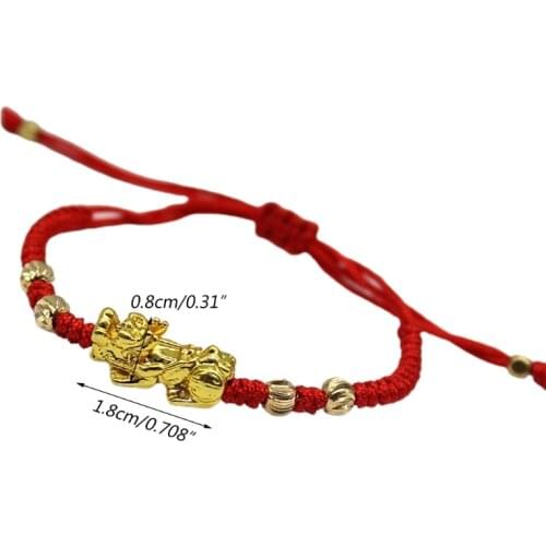 Brave Troops Lucky Red Rope Bracelet Adjustable Braided Bracelet Handmade Weave Knots Chain Bangles Jewelry Gifts