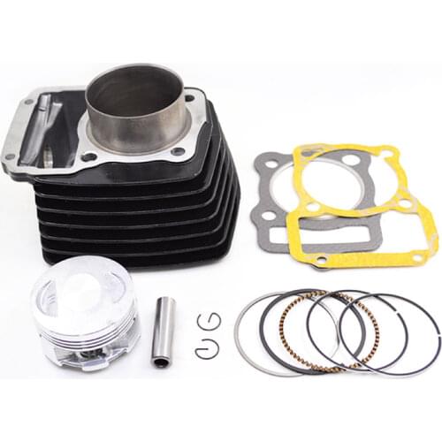 Black Motorcycle Cylinder Kit STD 56.5mm Big Bore 62mm for KEEWAY SUPERLIGHT 125 125cc 150cc