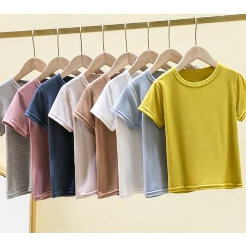 Boneless baby summer wear t-shirts infant virgin boy short sleeve top coat