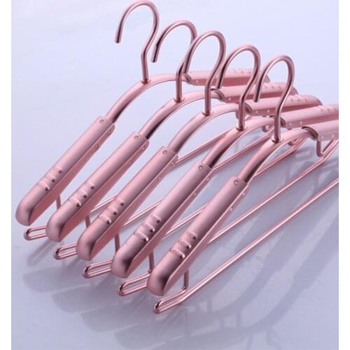 Sainwin 10pcs/lot 40cm baby hanger retractable metal hangers household medium thickened thick thick aluminum alloy rack