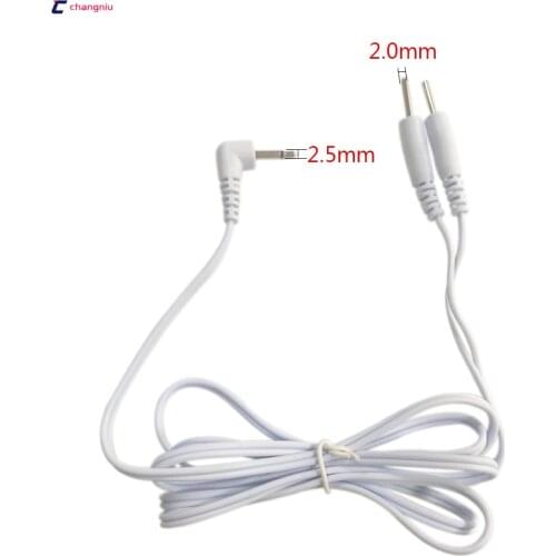 Freeshipping 20pcs/lot DC2.5mm electrode connecting tens wires for tens /slimming machine/massager,digital therapy machine