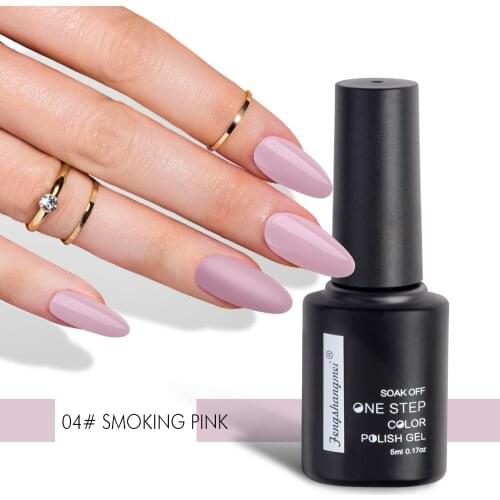Fengshangmei 5ml One Step Gel Soak Off Nail Art Gel Varnish Long Lasting Gel UV