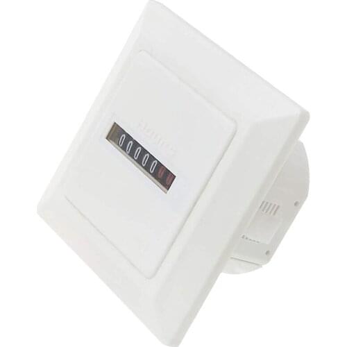HM-1 Timer Square Counter Digital 0-99999.9 Hour Meter Hourmeter Gauge 0.3W AC220-240V / 50Hz AC