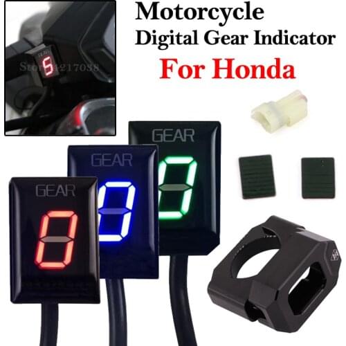 Motorcycle 1-6 Level EFI Speed Gear Display Indicator Aluminum ECU Gear For Honda CBR CBR300 CBR1000R CBF500 NC400X NC700 VT400