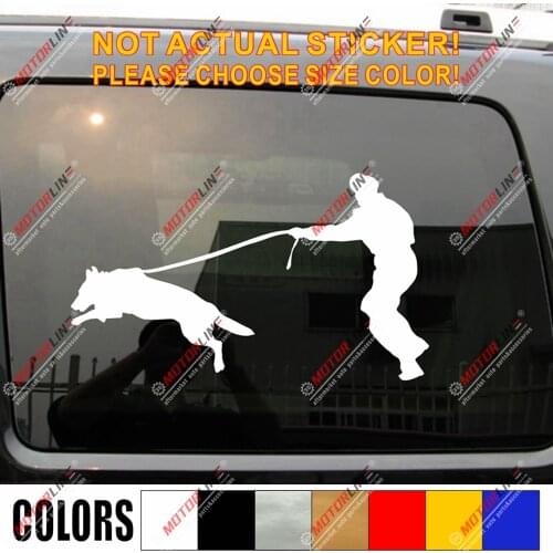 K9 K-9 Police Dog German Shepherd Training Decal Sticker Car Vinyl pick size d