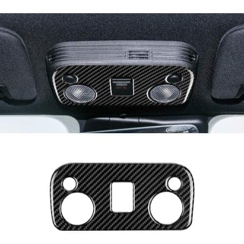 Compatible with Carbon Fiber Interior Roof Reading Lamp Decorative Sticker for Ford Mustang 2015 2016 2017 2018 2019 2020