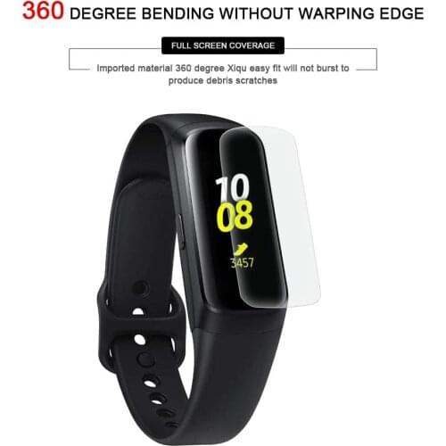 New 3/5 Pcs For Samsung Galaxy Fit Smart Bands Wristband Full Cover TPU Film classic Explosion-proof Soft Clear Screen Protector