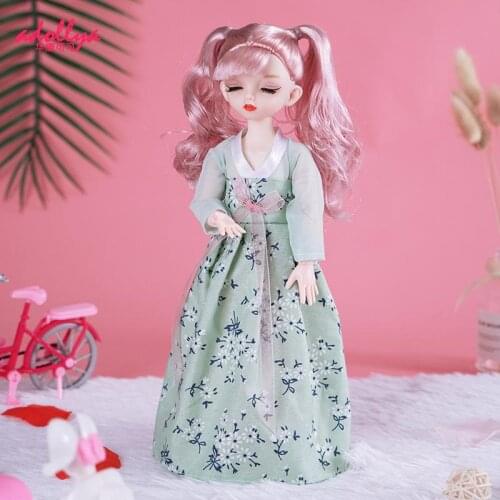 Adollya Doll Clothes Full Set 1/6 Dress For Dolls BJD Accessories Toys For Girls Kawaii Fashion Clothes For Dolls Cute Accessory