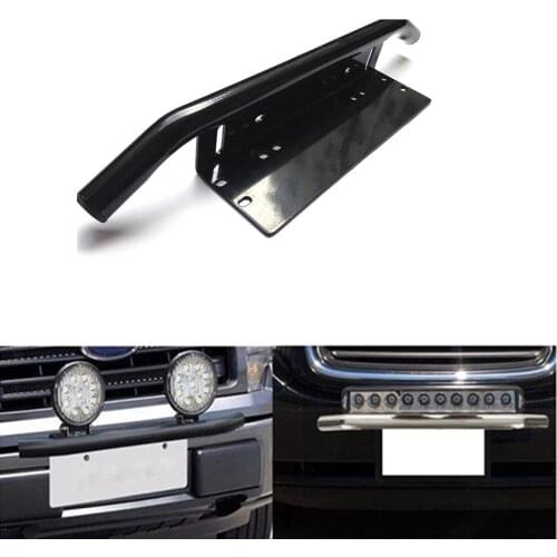 Front License Plate Bracket Mounting Brackets Holder for Off-Road Lights, LED Work Lamps, LED Lighting Bars, (Universal Fit)