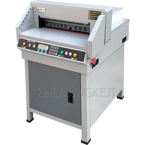 Fully Automatic Electric Paper Cutter Tool CNC 220V Thick 4CM Infrared Photoelectric liquid Crystal Graphic Factory Equipment