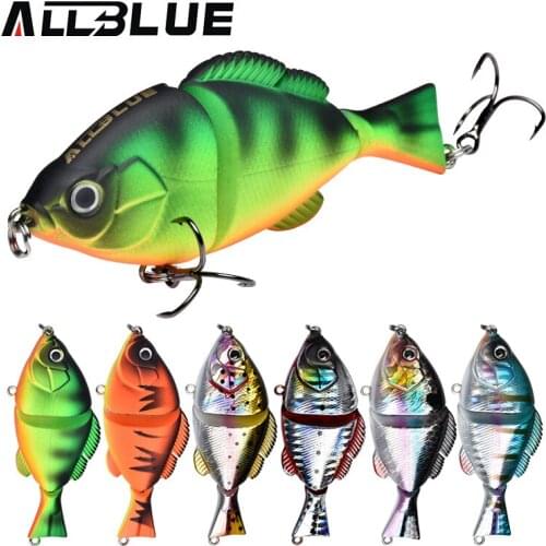 ALLBLUE OUTLANDER 80SS Joint Fishing Lure 80MM 15G Slowly Sinking Swimbait Vib Wobbler Minnow Artificial Bait Bass Pike Tackle