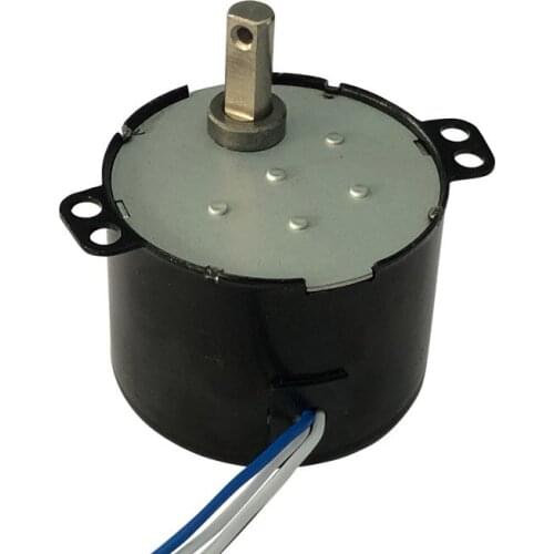 1PC 50KTYZ 7 x 16mm Shaft 50 x 38mm Body Size AC 220V-240V 50Hz 6W Fan Synchronous Motor