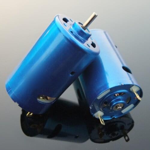 1pc Super Speed Blue Shell 550 DC MOTOR with Fan High Torque Ferromagnetic Model Car Ship Power Motor DIY Technology Making