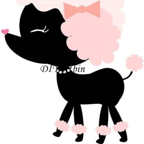 Brithday Poodle Cutting Dies Stencil Embossing 2020 Scrapbooking Photo Album Decoration Paper Craft Tag