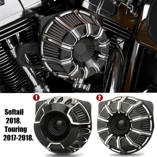 CNC air intake for harley 107 114 117 engine Touring FLHX FLHR FLHT FLHXS CVO air filter for softail FLSTF 2018 touring 2017 18