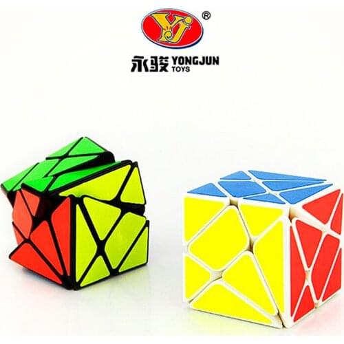 Yongjun New Axis 3x3 Strange-shape Magic Cube Adult Puzzle Speed Professional Smooth Cubes Kids Educational Toys Gift
