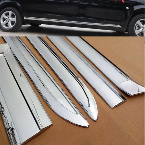 UBLUEE For Mercedes-Benz V-Klasse V Class V250 V260 VITO W447 2014 - 2017 ABS Chrome Side Door Protector Car Body Strip Trim