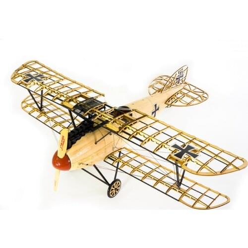 1:15 Albatross Fixed-wing Static Wooden Airplane Puzzle Model Kits Assembly Aircraft Models for Home Decor - VS03 20% Pre-built