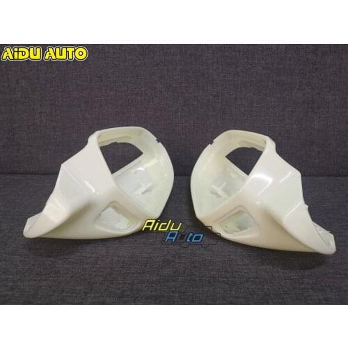 1 Pair No painting Side Assist Rear Mirror Covers Outside Mirrors For Audi A6 C7