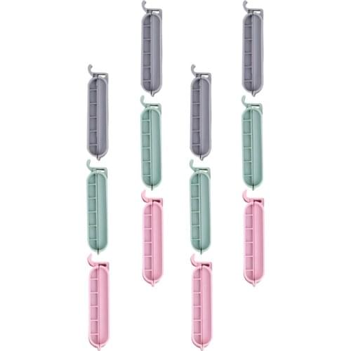 12 Pcs Sealing Clip Food Clip Sealing Bag Snack Sealing Bag Clip Tea Sealing Clip for Home Food (Random Color)