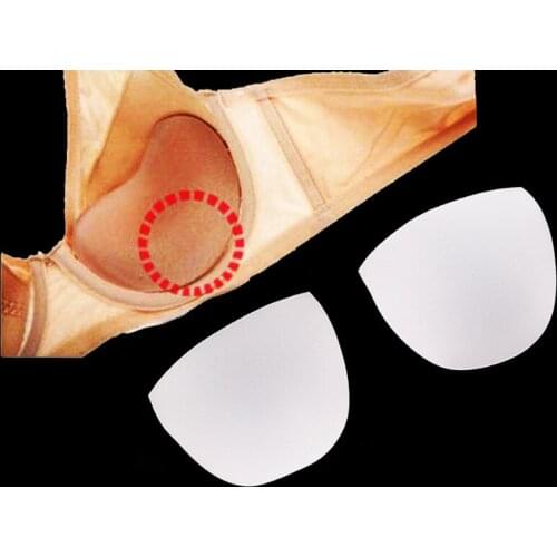 20pair Thin White Bra Pad Sewing In Bra Cups Soft Foam For Bikini Padding Insert Bridal Pads Clothes Bra Accessorries WB112