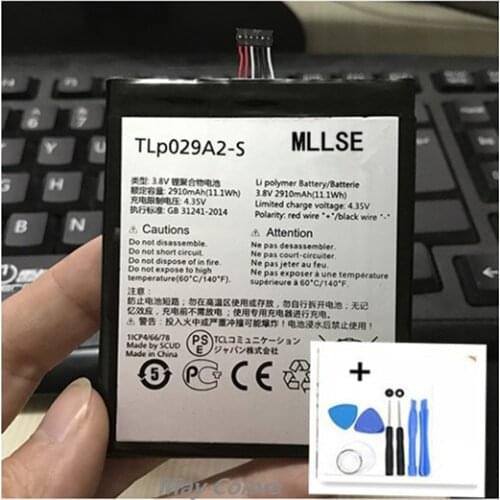 MLLSE 2910mAh TLp029A2 TLP029A2-S Battery For Alcatel One Touch Idol 3 I806 6045Y 6045K Batterie Batterij Bateria +free tools