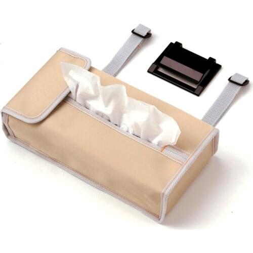 Car Tissue Box Holder auto accessories Sun Visor Rear Seat armrest Multipurpose Paper Napkin Storage Cover in the car styling