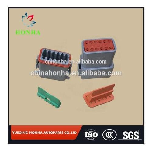 Free shipping 2/5/10 pcs/lots Deutsch DT Series 12 Pin male and female Connector Kit 16-20 AWG DT06-12S DT04-12P