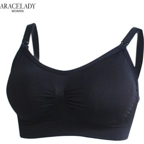 2021 Maternity Feeding Bra Prenancy Offical Quality Soft Sleep Cotton Nursing Top For Pregnant Women Wirefree Underwear suction