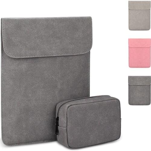 Matte Magnetic PU Leather Laptop Sleeve For Macbook Air Pro 11 13 15 inch Laptop Bag Notebook Case For HP DELL Lenovo Cover