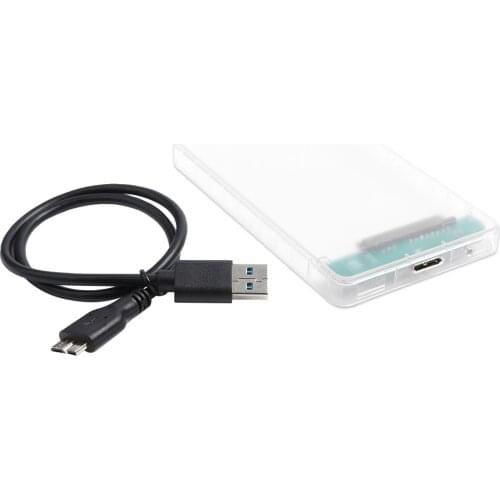 HDD SSD Case 2.5 inch Transparent HDD SSD Case SATA 3 to USB 3.0 Hard Drive Disk Enclosure for Laptop Notebook PC HDD Enclosure