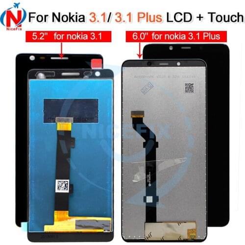 For Nokia 3.1 Plus LCD Display And Touch Screen Digitizer TA 1049 1057 1063 1070 Assembly Replacement For Nokia 3.1 LCD +Tools