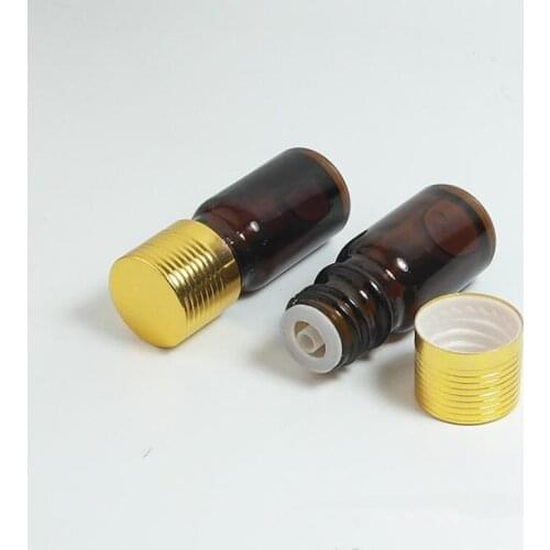 5ml 10ml Amber Glass Bottles Dropper for Essential oil Aromatherapy Cosmetic Containers 5CC Amber Glass Bottle with cap F204