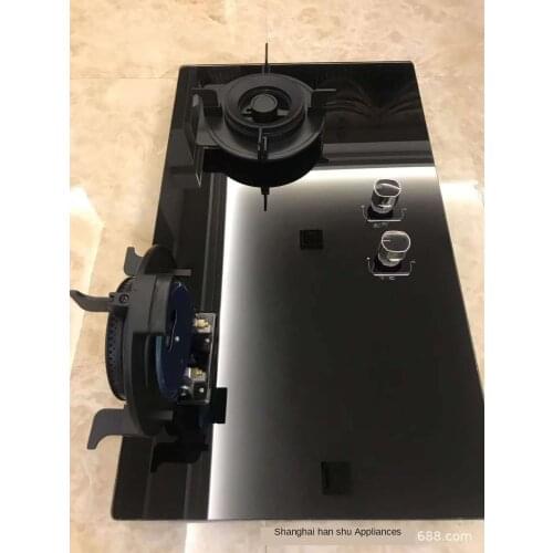 Flip type gas stove tempered glass panel electronic ignition new waterproof gas stove