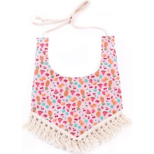 Hot Puseky Baby Bibs Waterproof Boho Lace Baby Bib Saliva Towel Infant Bib Baby Bandana Bibs Tassel Burp Cloth Feeding Apron