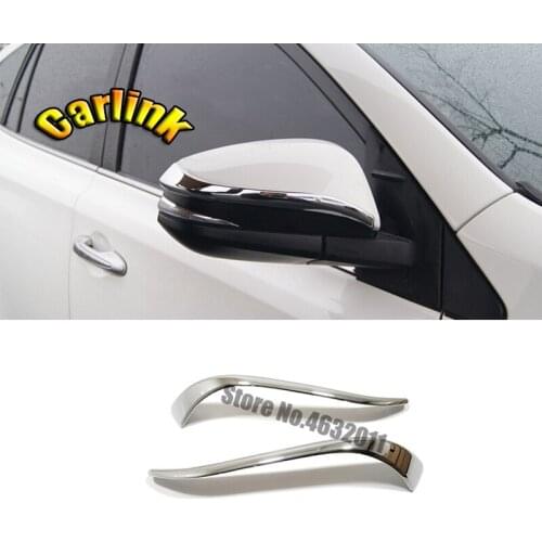 ABS Chrome For Toyota Corolla Cross SUV 2020 Car side door Rearview mirror decoration strip cover trim Car styling Accessories
