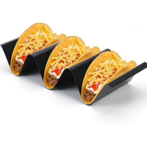 304 Stainless Steel Taco Holders Mexican Food Rack Shells Kitchen Accessories Tacos Metal Baking Stand