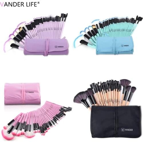 VANDER Makeup Brushes 32Pcs Makeup Brush Set Cosmetic Foundation Synthetic Make Up Brushes Kit