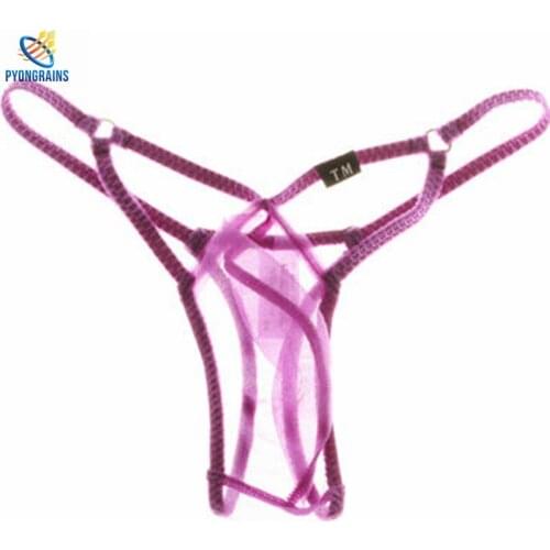 2016 New Men Underwear Thongs Male Fashion Super Sexy Sheer Mens Thongs And G Strings Gay Mens Thongs Underpants Jockstrap Gay